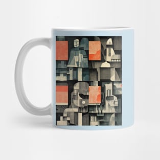 Cubism in Shades of Grey Mug